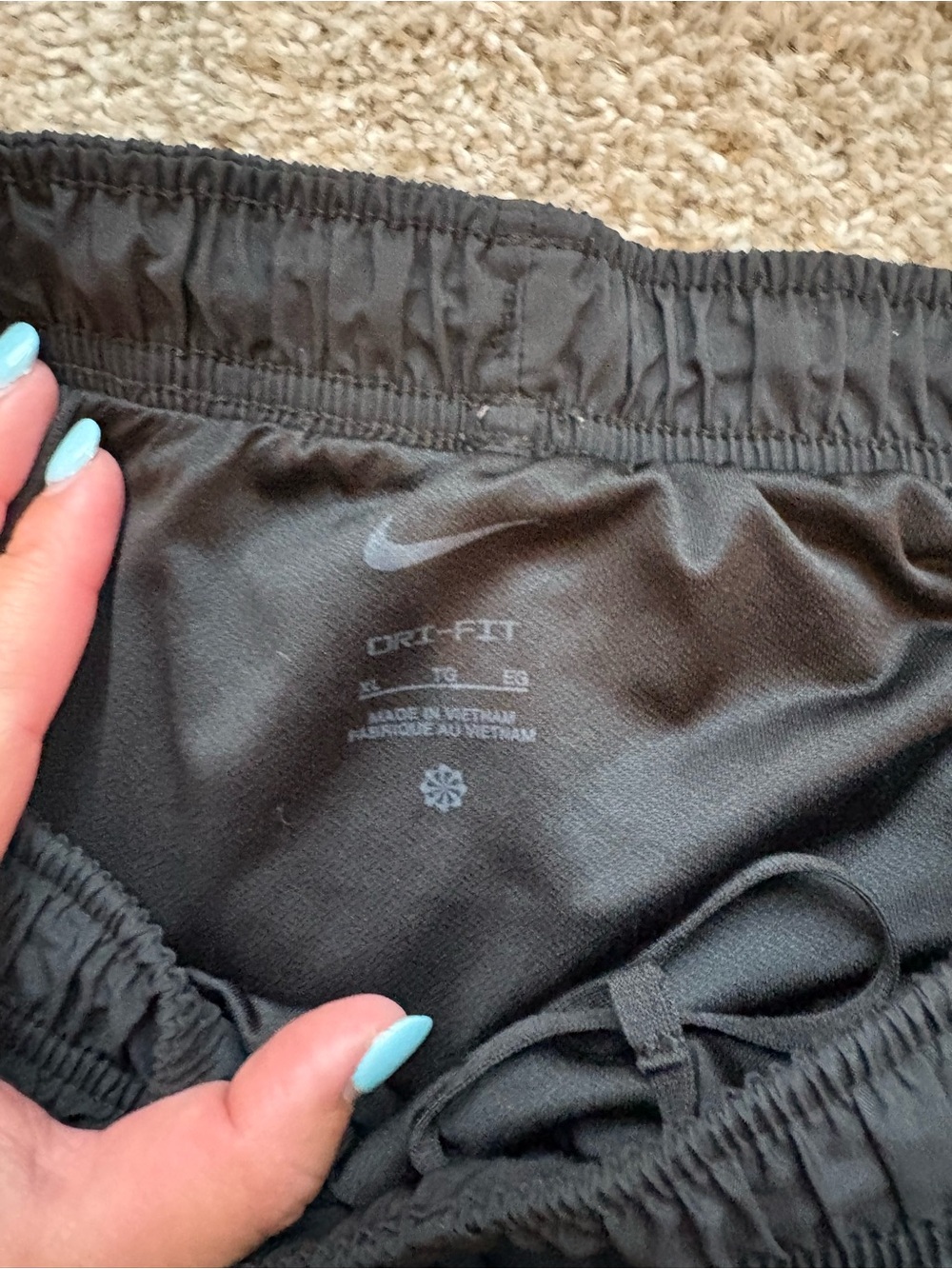 Nike Women's Athletic Shorts Bundle - Black, Olive, Light Blue - Picture 9 of 9